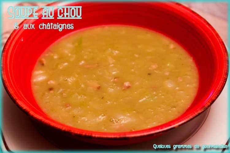 soupe au chou et aux châtaignes