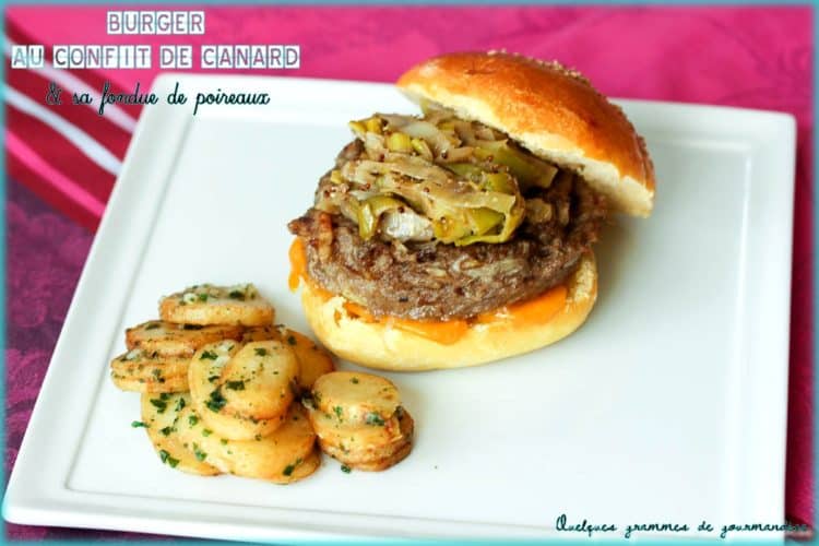 burger au confit de canard