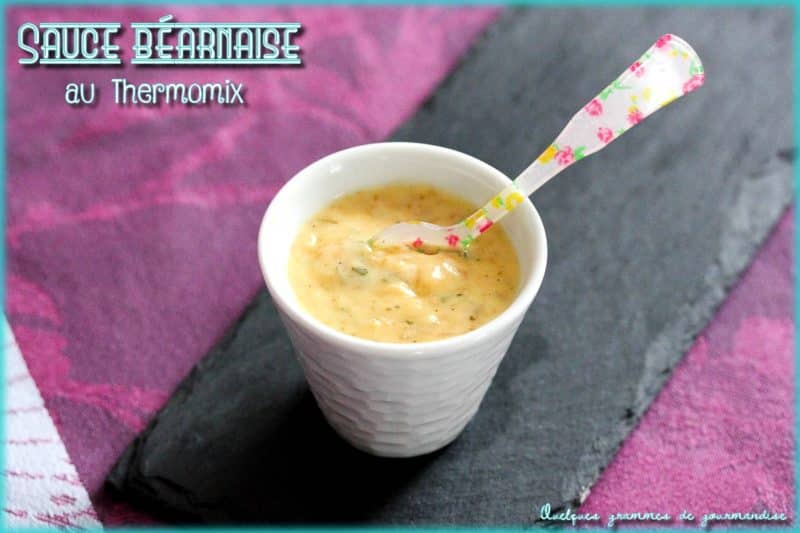 recette de la sauce béarnaise réalisée au Thermomix