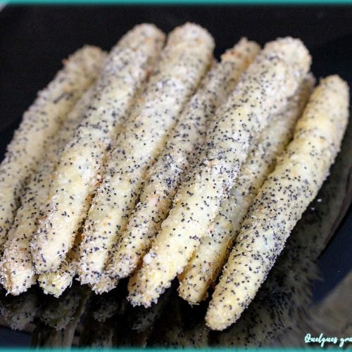 Asperges panées au pavot