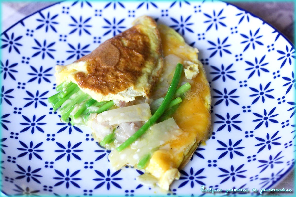recette d'omelette aux asperges des bois