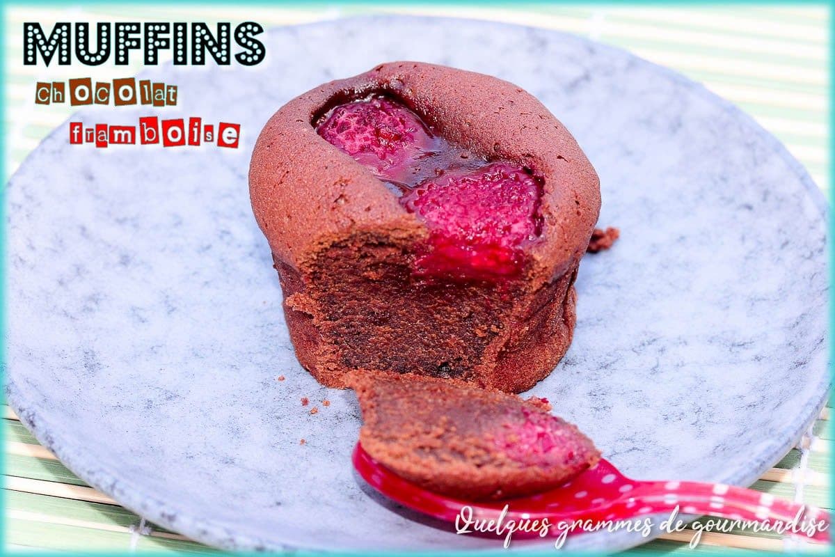 muffins chocolat framboise