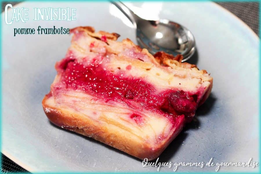 cake invisible pomme framboise tranche