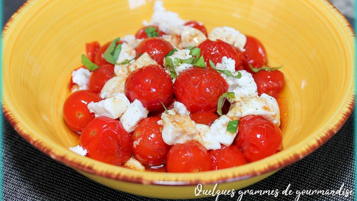 cropped poelee tomates cerises fromage de chevre qgdg