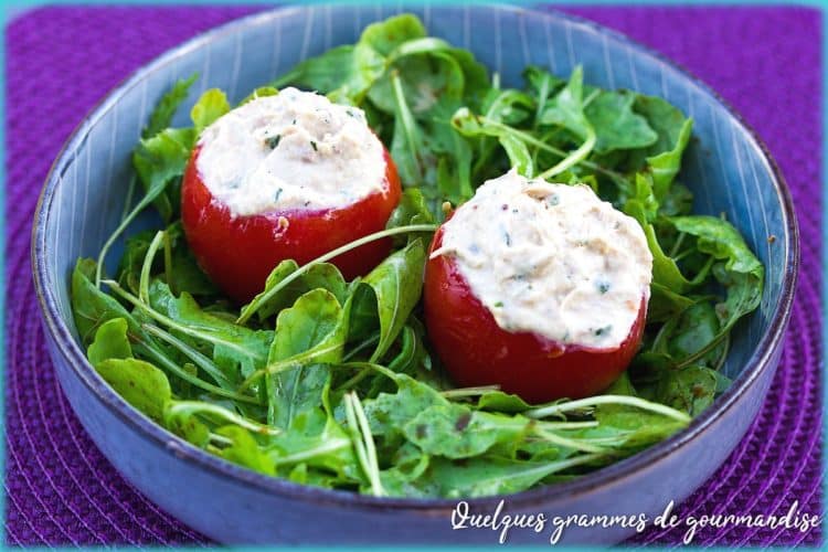 recette de tomates farcies aux rillettes de maquereau
