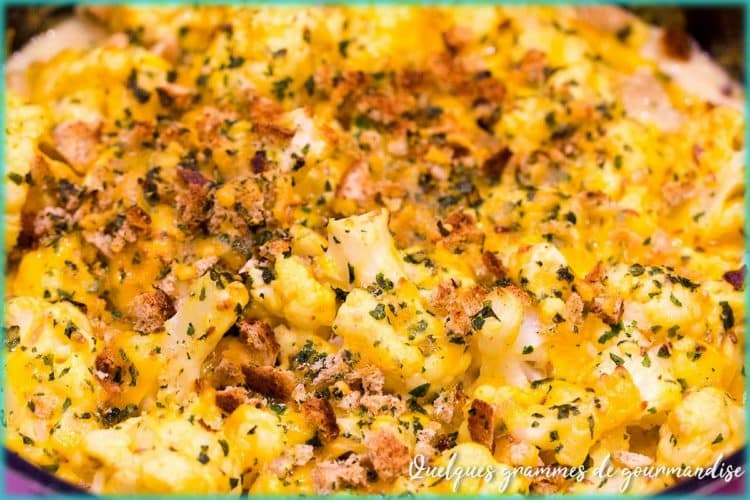 recette de gratin de chou-fleur à la moutarde de Yotam Ottolenghi