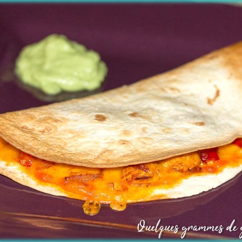 recette de quesadillas au poulet et au cheddar