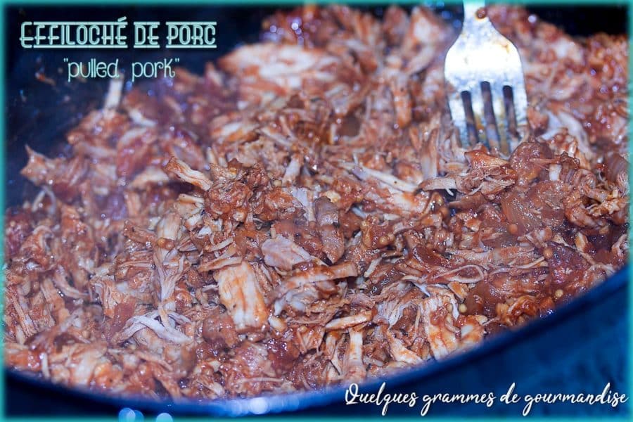 Effiloché de porc, le fameux "pulled pork"