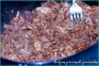 recette d'effiloché de porc (pulled pork)