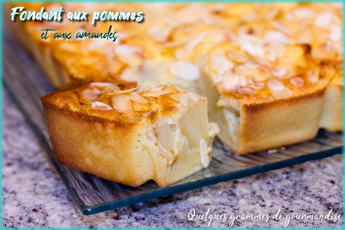 Fondant Aux Pommes Et Aux Amandes Quelques Grammes De Gourmandise Fondant Aux Pommes Et Aux Amandes Quelques Grammes De Gourmandise