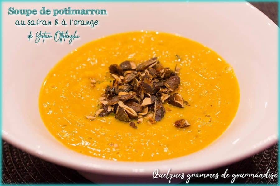 soupe potimarron safran orange ottolenghi