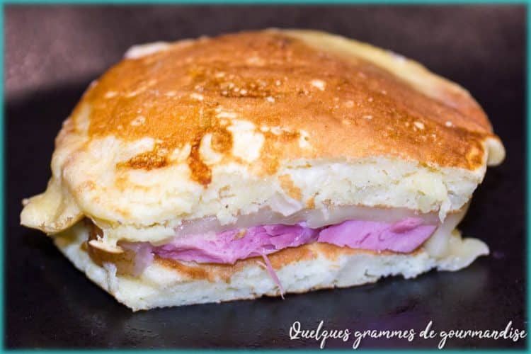 recette de pancakes salés façon croque-monsieur