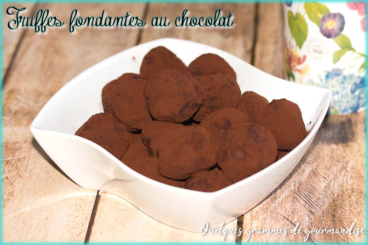 truffes fondantes chocolat