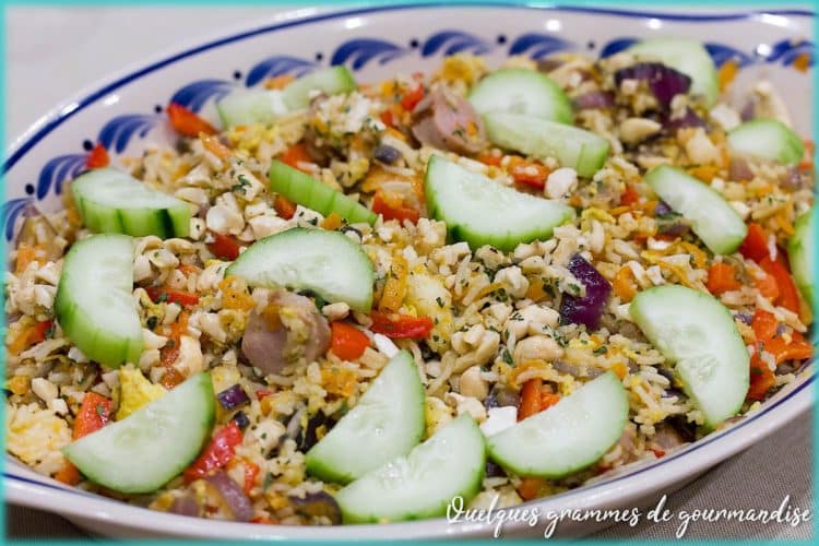 recette de riz frit thaïlandais (khao phat)