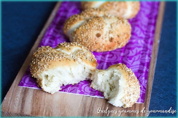 recette de pain simit, pain turc au sésame