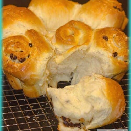 Brioche au sucre perlé et aux pépites de chocolat
