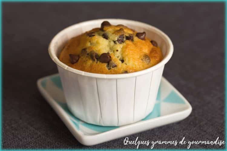 recette de muffins à la banane et aux pépites de chocolat