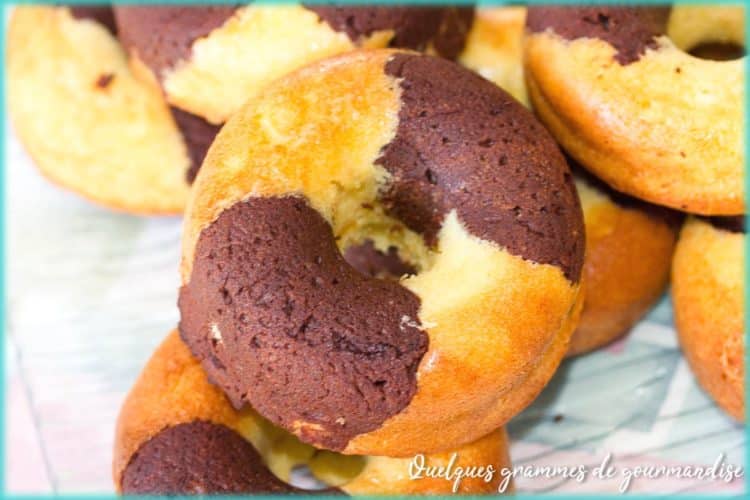 recette de donuts marbrés