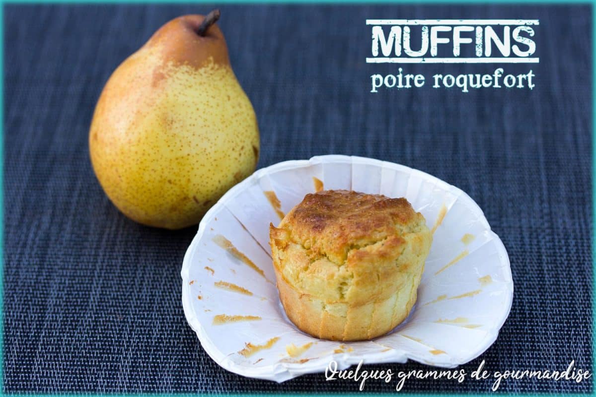 Muffins poire roquefort