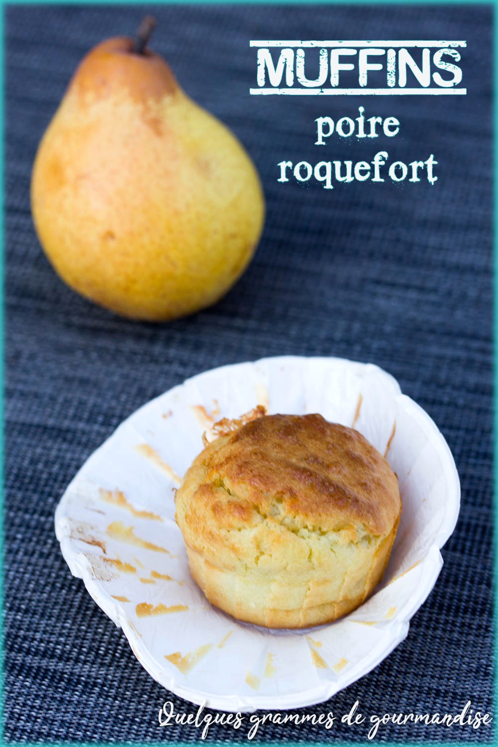 Muffins poire roquefort