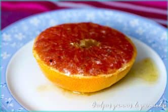 Recette de pamplemousse rôti rhum vanille