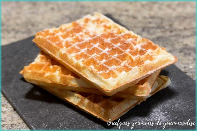 recette de gaufres de l'école Ferrandi