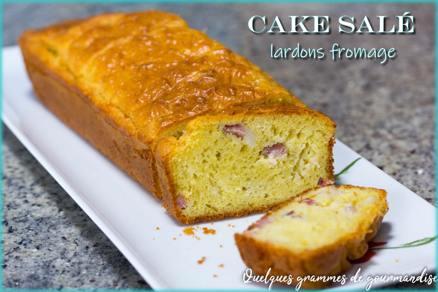 Cake salé lardons fromage