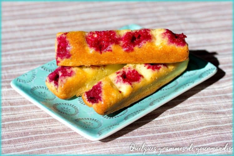 Recette de bâtonnets moelleux aux framboises