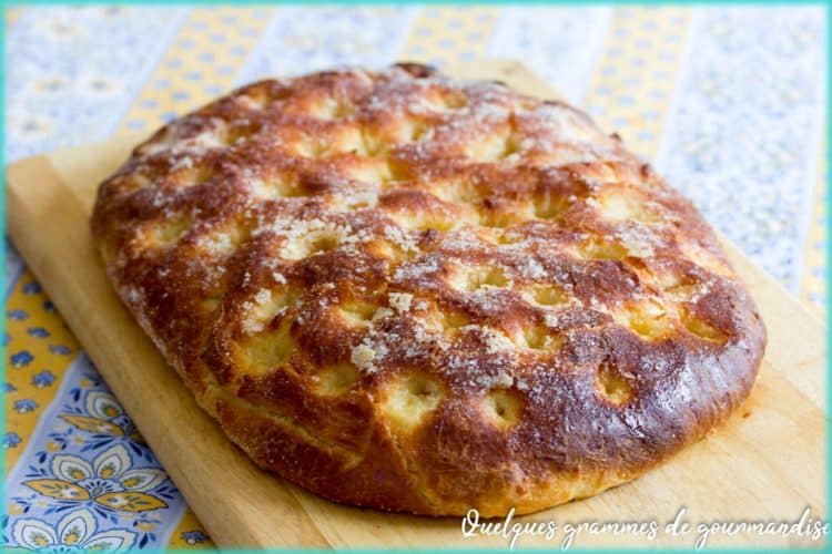 Recette de fougasse sucrée