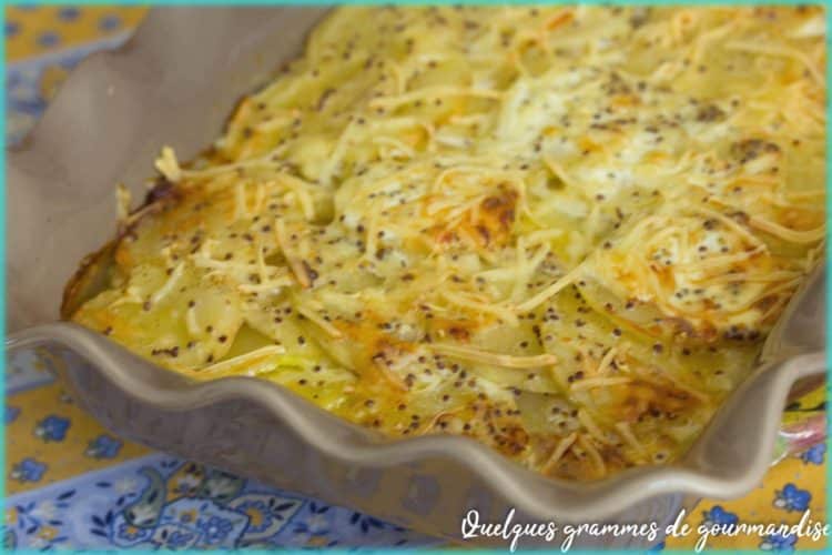 Recette de gratin de pommes de terre à la moutarde