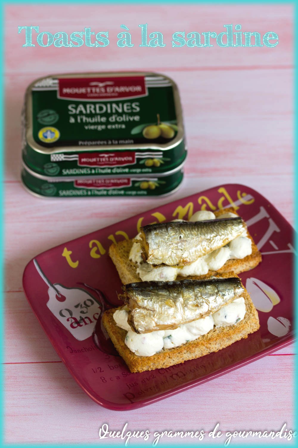 Toasts grillés à la sardine