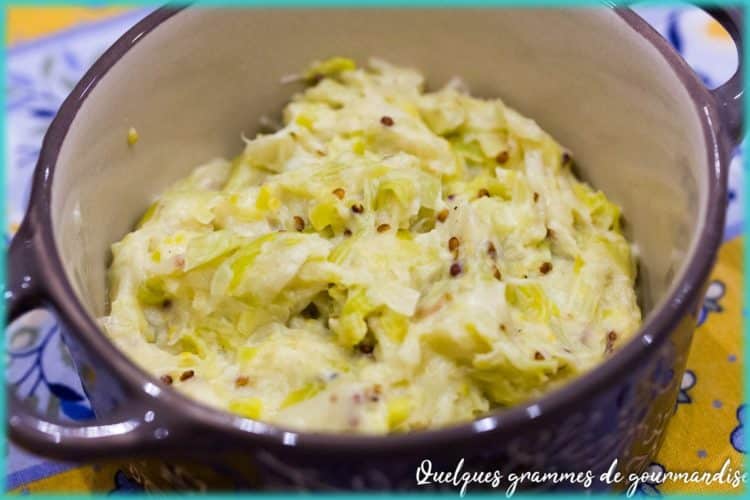 recette de fondue de poireaux au fromage frais