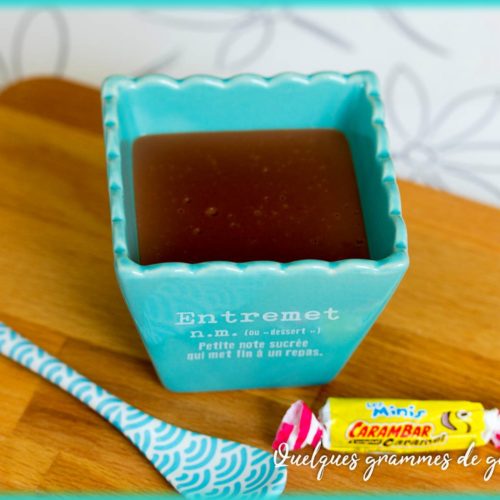 recette de crème chocolat carambar