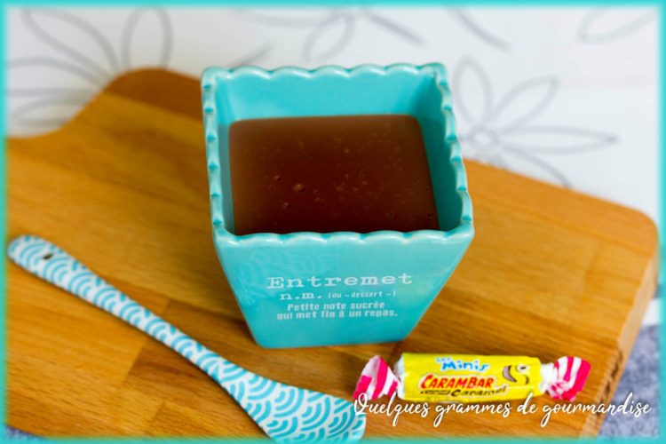 recette de crème chocolat carambar