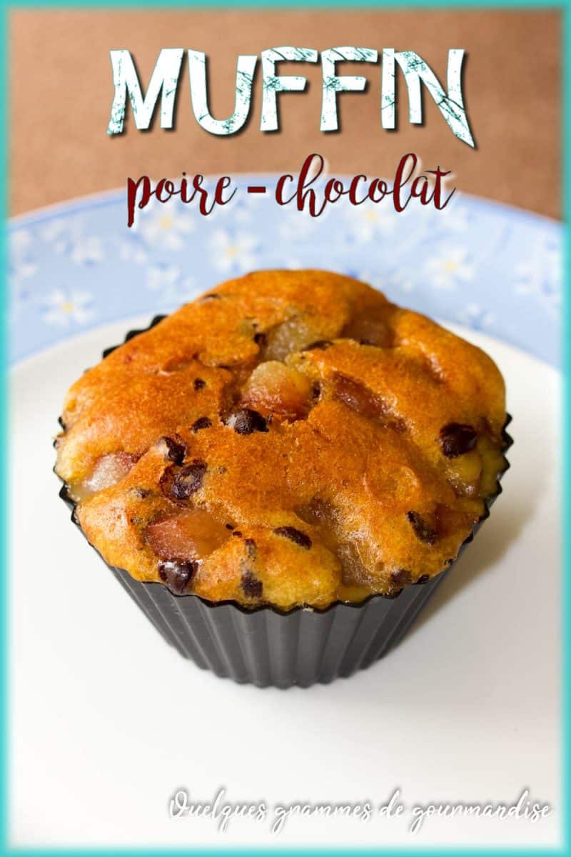Muffin moelleux poire chocolat