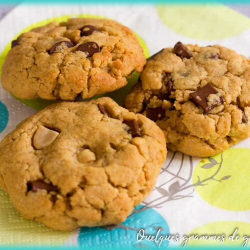 recette de cookies beurre de cacahuète chocolat
