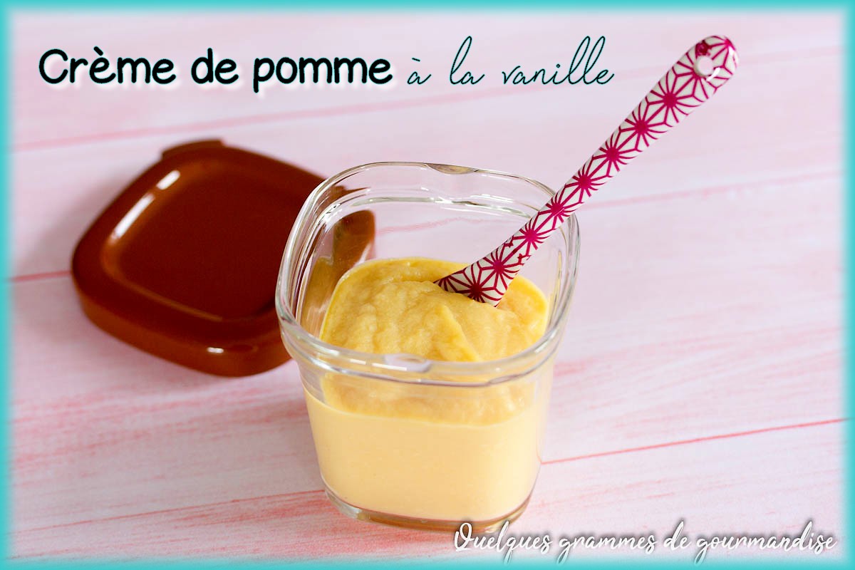 Crème de pomme à la vanille