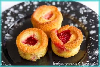 recette de mini cakes à la fraise