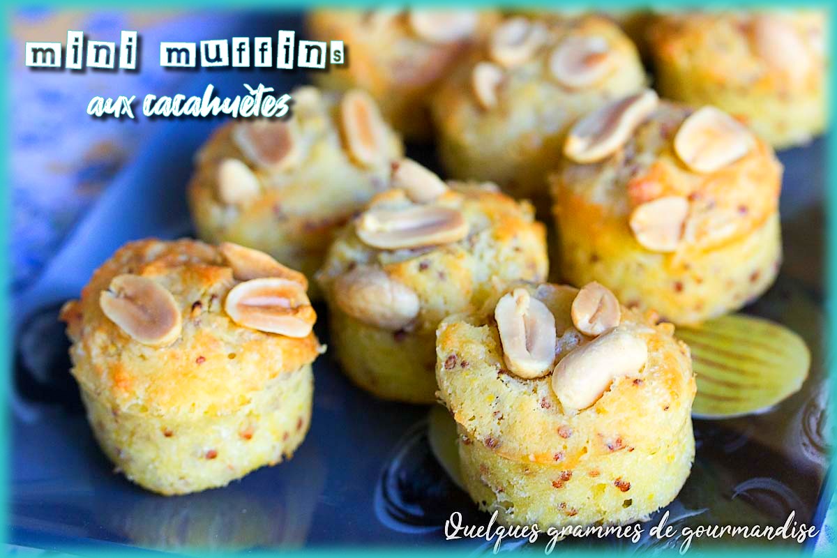 Mini muffins salés aux cacahuètes