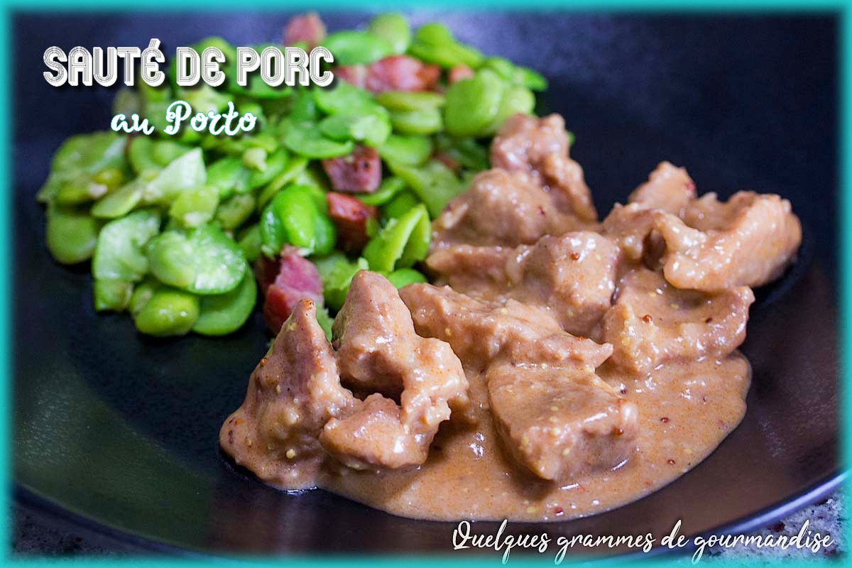 Sauté de porc au Porto et à la moutarde
