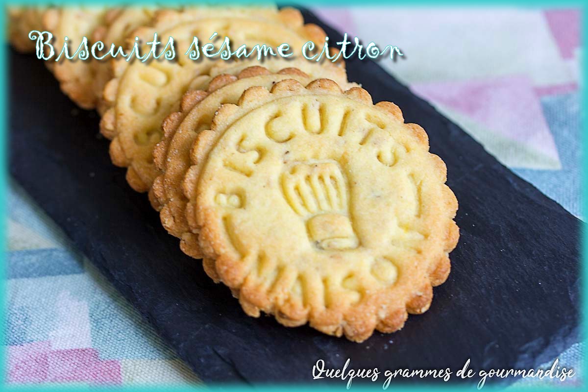 biscuits sablés sésame citron