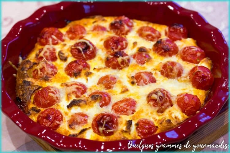 recette de clafoutis au thon et aux tomates
