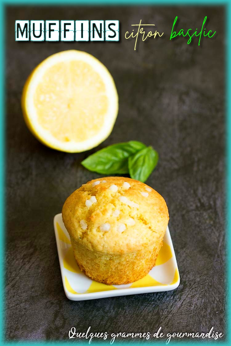 Muffins citron basilic
