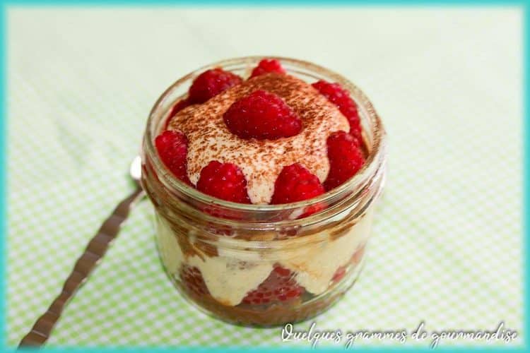 recette de tiramisu chocolat-framboise