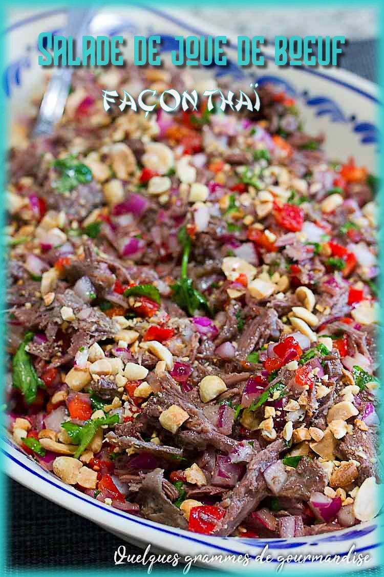 salade de joue de boeuf façon thaï