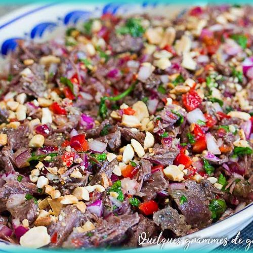 Recette de salade de joue de bœuf façon thaï