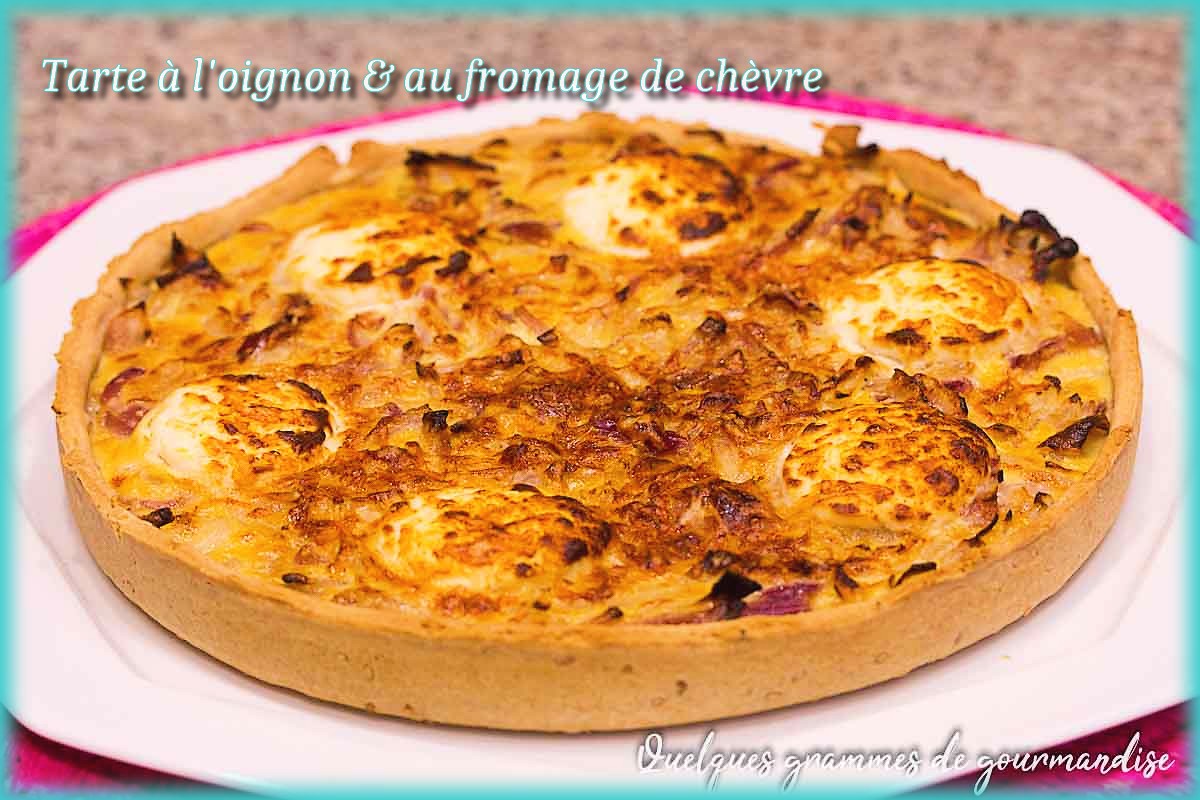 Tarte à l'oignon et au fromage de chèvre