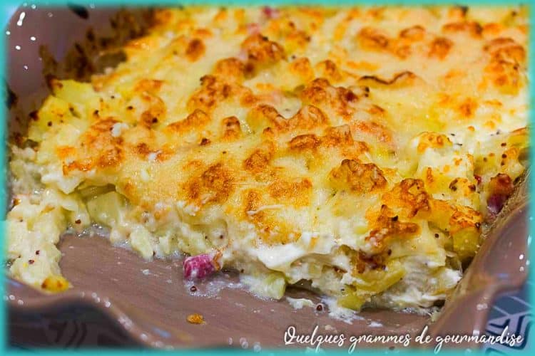 recette de gratin de panais et poireaux