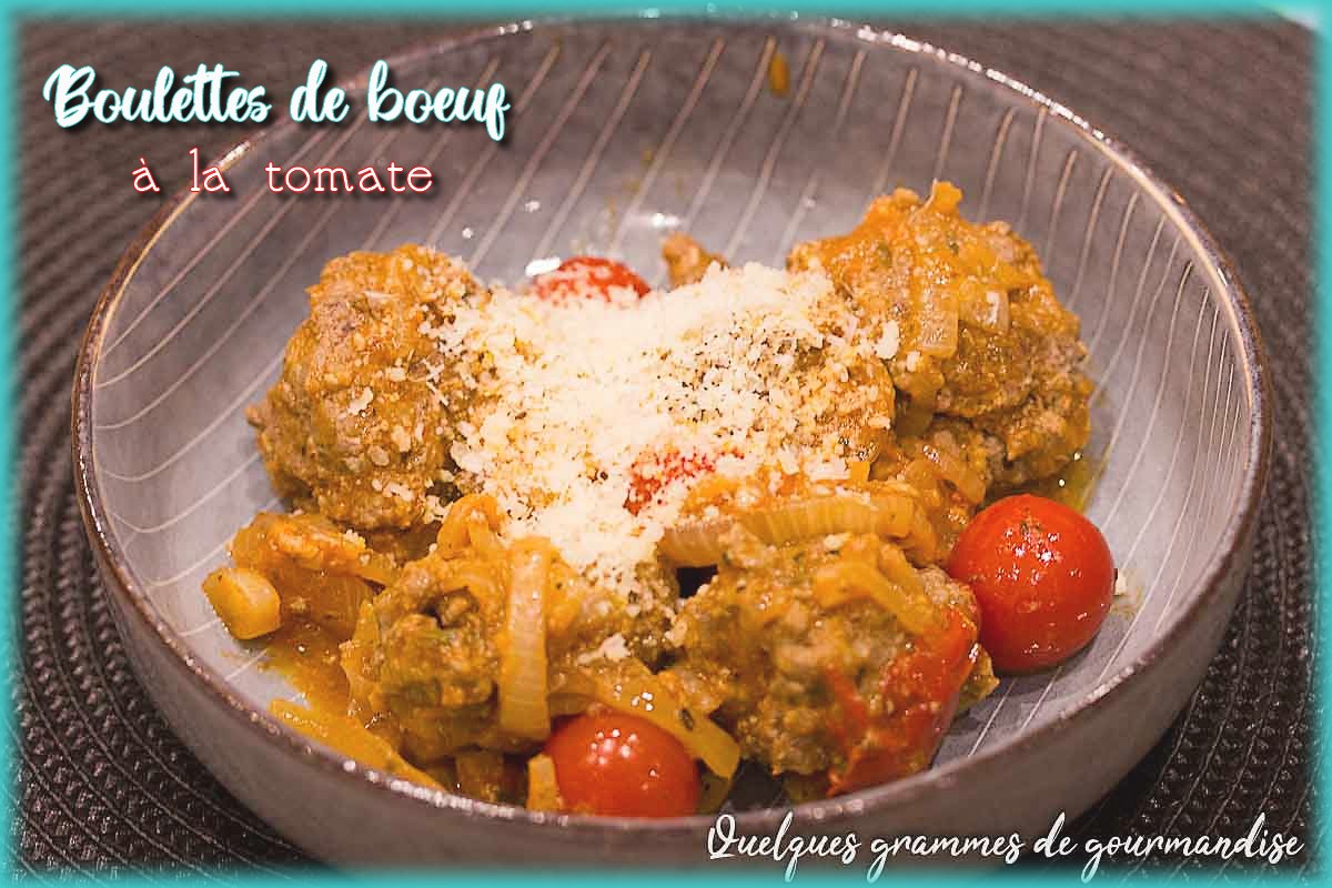 Boulettes boeuf tomate oignon