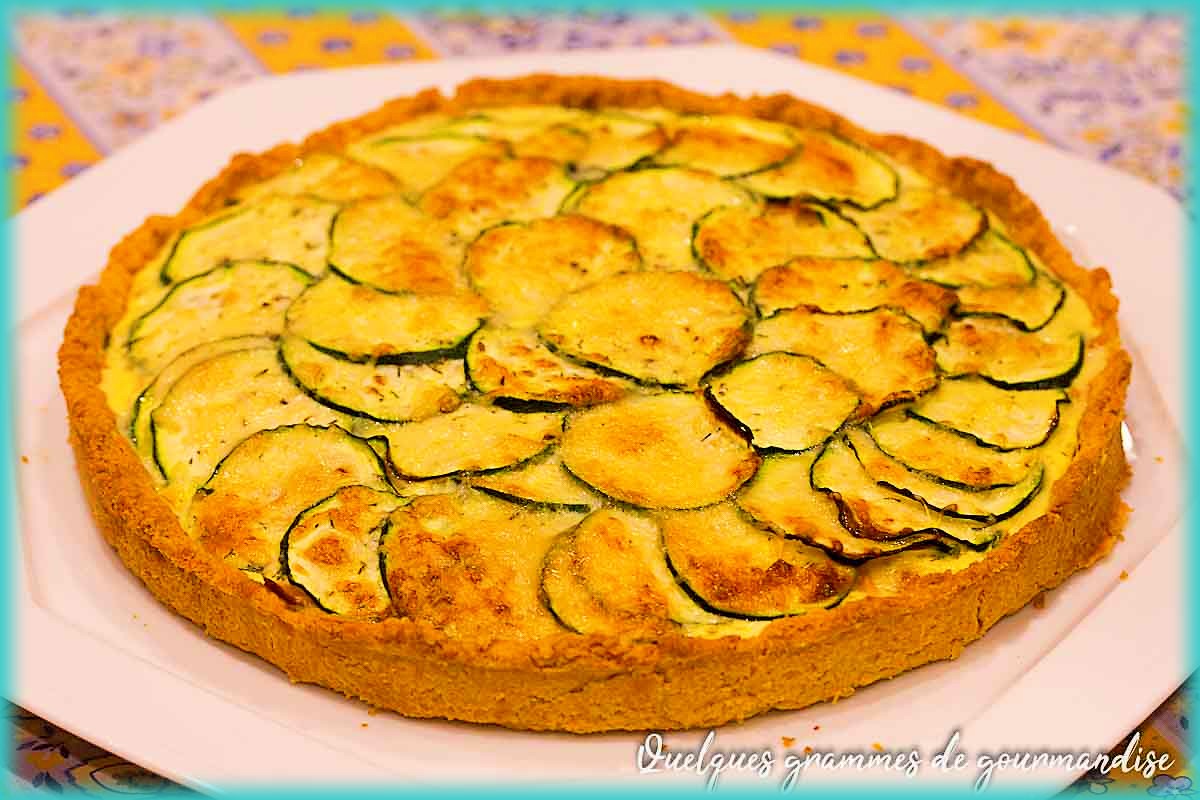 recette de quiche courgette et saumon fumé